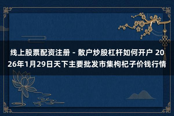 线上股票配资注册 - 散户炒股杠杆如何开户 2026年1月29日天下主要批发市集枸杞子价钱行情